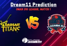 AZA vs GGI Dream11 Prediction: Oman D10 League Match 1, Fantasy Cricket Tips, AZA vs GGI Prediction AZA vs GGI Dream11 Prediction Today