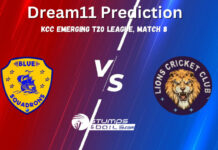 BS vs GL Dream11 Prediction, Blue Squadrons vs Gujarat Lions Match Previews Fantasy Cricket Tips, Playing XI, Pitch Report, & Injury Updates for KCC Emerging T20 League, Match 8 BS vs GL Dream11 Prediction