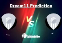 CCC vs AC Dream11 Prediction: GSA T20 Champions Trophy 2nd Semi Final Fantasy Cricket Tips, CCC vs AC Match Prediction CCC vs AC Dream11 Prediction 2nd Semifinal