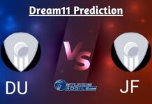 DU vs JF Dream11 Prediction, NCC Kolkata T20 2024, Match 13, Small League Must Picks, Pitch Report, Injury Updates, Fantasy Tips, DU vs JF Dream 11 DU vs JF Dream11 Prediction