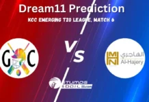 GC vs ALH Dream11 Prediction: Global Champs vs Al Hajery Team Xl Match Preview, Playing XI, Pitch Report, & Injury Updates for KCC Emerging T20 League, Match 6 GC vs ALH Dream11 Prediction