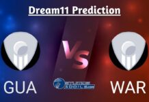 GUA vs WAR Dream11 Prediction, Guardians vs Warriors Match Preview, Playing XI, Pitch Report, & Injury Updates for Barbados T10, Match 16 GUA vs WAR Dream11 Prediction