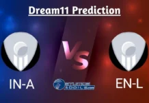 IN-A vs EN-L Dream11 Prediction, England Lions tour of India 2024, 2nd unofficial Test, Small League Must Picks, Pitch Report, Injury Updates, Fantasy Tips, IN-A vs EN-L Dream 11 IN-A vs EN-L Dream11 Prediction