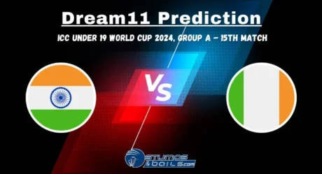 IN-U19 vs IRE-U19 Dream11 Prediction, ICC Under 19 World Cup 2024, Group A – 15th Match, Small League Must Picks, Pitch Report, Injury Updates, Fantasy Tips, IN-U19 vs IRE-U19 Dream 11 