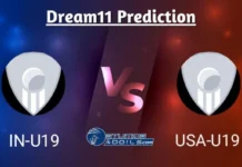 IN-U19 vs USA-U19 Dream11 Prediction, IN-U19 vs USA-U19 Match Preview, 23rd Match of ICC Under 19 World Cup 2024 Playing 11, Pitch Report, Fantasy Cricket Tips for India U19 vs USA U19 Dream11 Team IN-U19 vs USA-U19 Dream11 Prediction