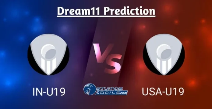 IN-U19 vs USA-U19 Dream11 Prediction