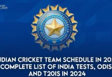 Indian Cricket Team Schedule in 2024: Complete List of India Tests, ODIs, and T20Is in 2024 Indian Cricket Team Schedule in 2024