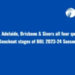 Scorchers, Adelaide, Brisbane & Sixers all four qualified for Knockout stages of BBL 2023-24 Season