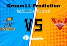 MICT vs SUNE Dream11 Team Today: SA20 2024 League Match 8, MICT vs SUNE Fantasy Picks MICT vs SUNE Dream11 Team Today