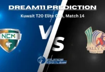 NCMI vs TYR Dream 11 Prediction: NCM Investments vs Tally Riders Match Preview, Playing 11, Pitch Report, Injury Report, Kuwait T20 Elite Cup Match 14 NCMI vs TYR Dream11 Prediction