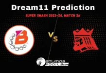 ND vs CTB Dream11 Prediction, Super Smash League T20 2023-24, Match 26, Small League Must Picks, Pitch Report, Injury Updates, Fantasy Tips ND vs CTB Dream11 Prediction