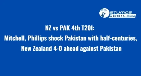 NZ vs PAK 4th T20I: Mitchell, Phillips shock Pakistan with half-centuries