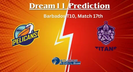 PEL vs TIT Dream11 Prediction: Barbados T10, Match 17, Small League Must Picks, Pitch Report, Injury Updates, Fantasy Tips, PEL vs TIT Dream 11   