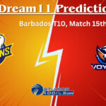 PEL vs VOY Dream11 Prediction, Pelicans vs Voyagers Match Preview, Playing XI, Pitch Report, & Injury Updates for Barbados T10, Match 15
