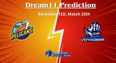 PEL vs VOY Dream11 Prediction, Pelicans vs Voyagers Match Preview, Playing XI, Pitch Report, & Injury Updates for Barbados T10, Match 15
