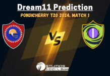 PNXI vs KXI Dream11 Prediction, Fantasy Cricket Tips, Playing XI, Pitch Report, & Injury Updates for Pondicherry T20 2024, Match 1 PNXI vs KXI Dream11 Prediction