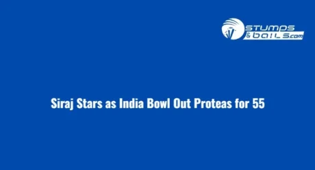 Siraj Stars as India Bowl Out Proteas for 55