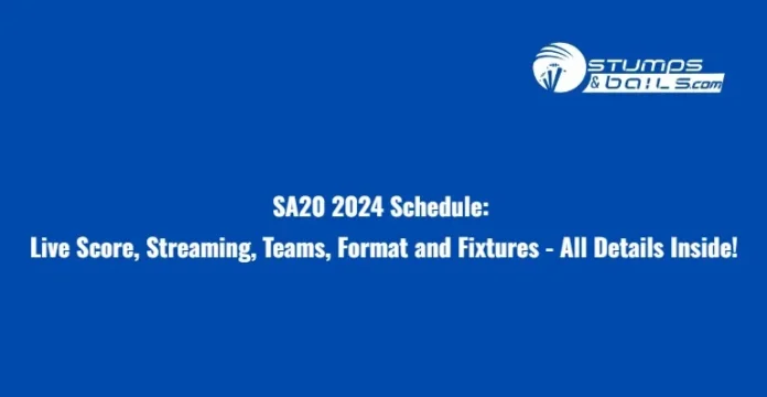 SA20 2024 Schedule