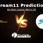 SCO Vs STR Dream11 Team Today : Big Bash League Match 25 Fantasy Cricket Tips, Playing 11, Pitch Report, Weather, Perth Scorchers Vs Adelaide Strikers