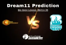 SCO vs HEA Dream11 Team Prediction: Big Bash League Match 35 Fantasy Cricket Tips, Playing 11, Pitch Report, Weather SCO vs HEA Dream11 Team Prediction