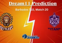 SET vs TIT Dream11 Prediction: Barbados T10 Match 20 Fantasy Cricket Tips, SET vs TIT Prediction SET vs TIT Dream11 Prediction