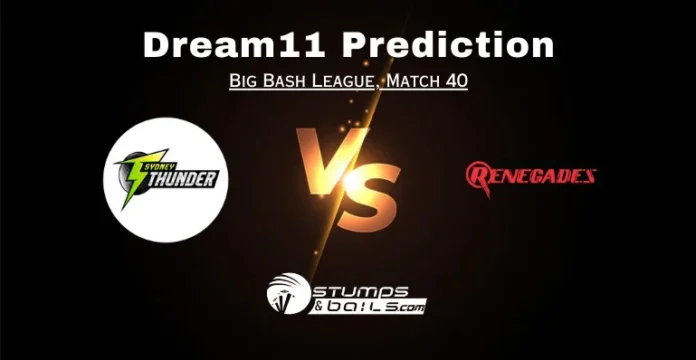 THU vs REN Dream11 Prediction