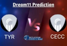 TYR vs CECC Dream11 Prediction, Fantasy Cricket Tips, Playing XI, Pitch Report & Injury Updates For KCC T10 Elite Championship, 12th Match TYR vs CECC Dream11 Prediction Today