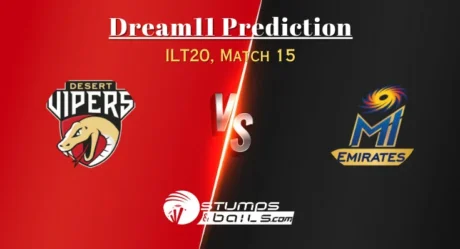VIP vs EMI Dream11 Prediction: ILT20 Match 15 Fantasy Cricket Tips, Desert Vipers vs MI Playing 11, Pitch Report, Dream11 Prediction PIcks for VIP vs EMI