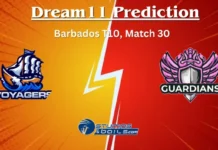 VOY vs GUA Dream11 Prediction: Barbados T10 Fantasy Cricket Tips, VOY vs GUA Prediction VOY vs GUA Dream11 Prediction