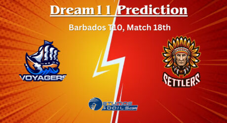 VOY vs SET Dream11 Prediction: Barbados T10 Match 18 Fantasy Cricket Tips, VOY vs SET Prediction
