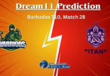 WAR vs TIT Dream11 Prediction, Warriors vs Titans Match Preview, Pitch Report, Match Updates, Probable Playing 11, Top Picks, Player and Injury Updates, Barbados T10 League 2023-24, Match 28 WAR vs TIT Dream11 Prediction