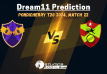 YXI vs PSXI Dream11 Prediction, Siechem Pondicherry T20 2024, Match 22, Small League Must Picks, Pitch Report, Injury Updates, Fantasy Tips, YXI vs PSXI Dream 11 YXI vs PSXI Dream11 Prediction