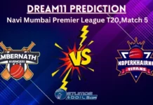 AMA vs KOT Dream11 Prediction, Navi Mumbai Premier League T20 2024, Match 5, Small League Must Picks, Pitch Report, Injury Updates, Fantasy Tips, AMA vs KOT Dream 11 AMA vs KOT Dream11 Prediction