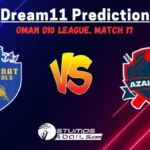 AMR vs AZA Dream11 Prediction Today Match: Oman D10 League Match 17, Fantasy Cricket Tips, AMR vs AZA Prediction