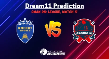 AMR vs AZA Dream11 Prediction Today Match: Oman D10 League Match 17, Fantasy Cricket Tips, AMR vs AZA Prediction