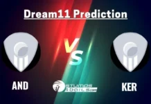 AND vs KER Dream11 Prediction