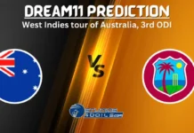 AUS vs WI Dream11 Prediction 3rd ODI: Preview, Playing 11, Pitch Report, Australia vs West Indies Top Fantasy Players, Captain AUS vs WI Dream11 Prediction 3rd ODI