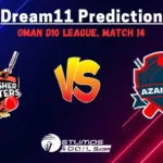 BOB vs AZA Dream11 Prediction: Oman D10 League Match 14, Fantasy Cricket Tips, BOB vs AZA Prediction Picks
