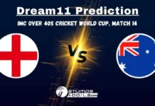 ENG-40 vs AUS-40 Dream11 Prediction: IMC Over 40s Cricket World Cup Match 14, ENG-40 vs AUS-40 Fantasy Cricket Tips ENG-40 vs AUS-40 Dream11 Prediction