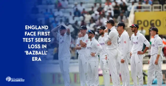 England 1st series loss in Bazball