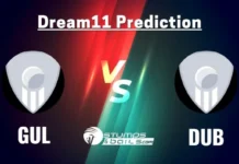 GUL vs DUB Dream11 Prediction Qualifier 2, Fantasy Cricket Tips, Pitch Report, Injury and Updates, International League T20 2024 GUL vs DUB Dream11 Prediction