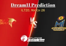GUL vs EMI Dream11 Team Today: International League T20 Match 26, GUL vs EMI Match Prediction, Fantasy Picks GUL vs EMI Dream11 Team Today