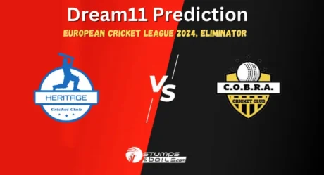 HRT vs COB Dream11 Prediction: European Cricket League 2024, Eliminator Match, Small League Must Picks, Pitch Report, Injury Updates, Fantasy Tips, HRT vs COB Dream 11    