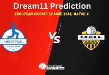 HRT vs COB Dream11 Prediction, Heritage CC vs Cobra Cricket Club Match Preview, Playing 11, Injury Reports, European Cricket League 2024, Match 2 HRT vs COB Dream11 Prediction