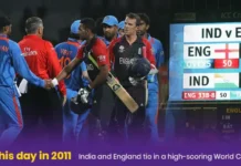 On this day in 2011: India and England tie in a high-scoring World Cup clash IND vs ENG Tie In World Cup 2011