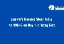 Jaiswal’s Heroics Steer India to 336/6 on Day 1 in Vizag Test IND vs ENG 2nd Test Day 1 Match Updates