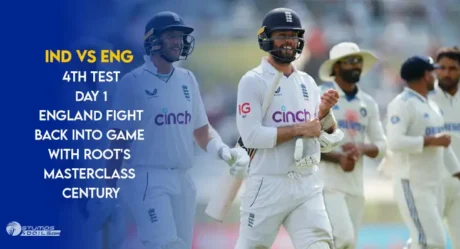 IND vs ENG 4th Test Day 1: England Fight Back into Game with Root’s Masterclass Century 