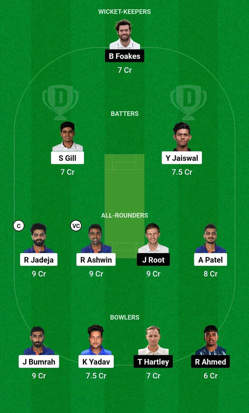 IND vs ENG Dream11 Prediction 3rd Test