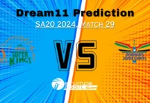 JSK vs DSG Dream11 Prediction: SA20 2024 Fantasy Cricket Tips, Playing 11, Pitch Report, Weather, JSK vs DSG Captain and Vice-Captain Choices JSK vs DSG Dream11 Prediction