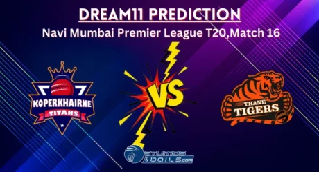 KOT vs THT Dream11 Prediction, Koparkhairane Titans vs Thane Tigers Match Preview, Playing 11, Injury Report, Pitch Report, Navi Mumbai Premier League T20, Match 16